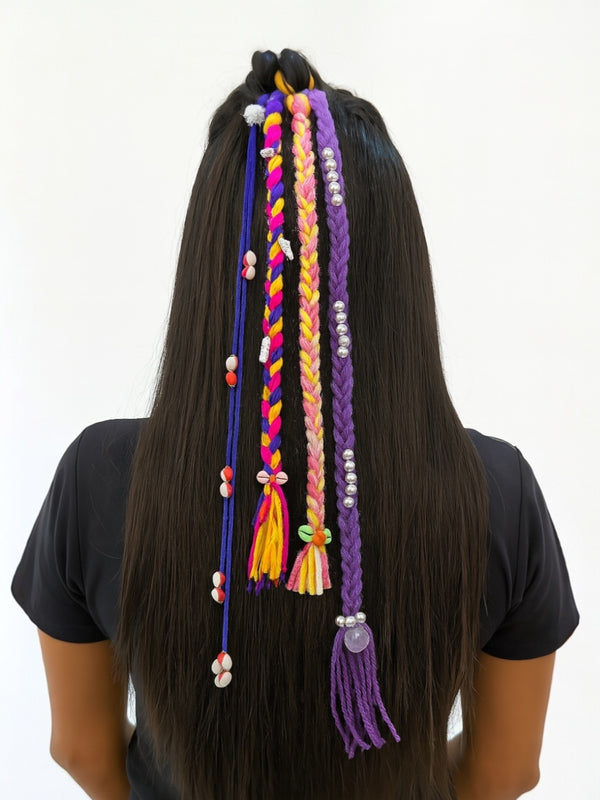 Multicolor Braids with Pearls & Shells