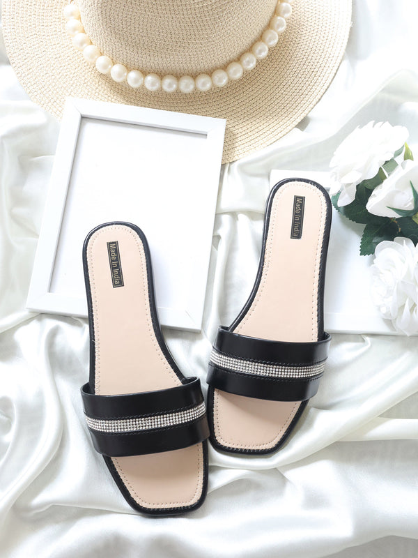 Jet Black Slipper