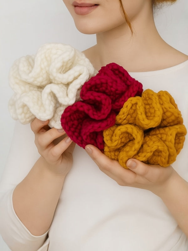 Chunky Wool Scrunchie